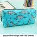 Narwhal Canvas Pencil Case | Stylish Pen Bag & Makeup Pouch for Students | International Shipping Available - Buy Online on GoSupps.com