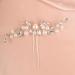 Deniferymakeup 1pc Pearl Hair Pins Bridal Hair Pins Wedding Pearl Rhinestones Headpiece Bride Hair Accessories for Women Bride Bridesmaid (Silver) - Buy Online on GoSupps.com