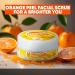 Orange Peel Herbal Facial Scrub | Natural Citrus Exfoliant for All Skin Types | Gentle Skin Cleansing & Rejuvenation - 5.30 oz - Buy Online on GoSupps.com