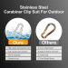 10 Pack 1.97 Stainless Steel Carabiner Clips - Heavy Duty for Outdoor Camping, Swing Set, Hammock, Hiking - Small Quick Link Keychain - 304 Stainless Steel - Buy Online on GoSupps.com