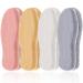 4 Pairs Women's Sheepskin Insole Winter Soft Warm Wool Insoles Thick Fuzzy Replacement Foot Inserts for Shoes Boots Slippers (Women 7 Medium US)