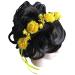 Yellow Roses Flower Crown Headpiece for Girls - Boho Wedding Bridal Accessory - Buy Online on GoSupps.com