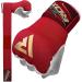 RDX Boxing Hand Wraps Inner Gloves for Men Women, Quick 75cm Long Wrist Straps, Elasticated Padded Fist Hand Protection, Muay Thai MMA Martial Arts Punching Speed Bag Training Under Mitts Bandages Red Large