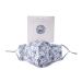 CGB Giftware | Willow & Rose Ladies Grey Floral Design Reusable Washable Face Covering | 100% Cotton With Nose Wire | Gift Boxed | Adjustable Straps | Filter Pocket | GB05621