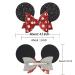 Qearl Glitter Mouse Ears Hair Clips - 6 Pieces, Alligator Clips, Hair Bows for Toddlers Girls - Theme Park Party Accessories - Buy Online on GoSupps.com