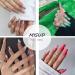 MISUD French Press on Coffin Fake Nails | Long Ballerina False Nails 24Pcs | Matte Rhinestone Acrylic Nails for Women and Girls - Buy Online on GoSupps.com