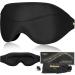 BeHoomi Premium 3D Ergonomic Sleep Mask for Women and Men - Upgraded Light Blocking, Comfortable Blindfold for Anytime, Anywhere - 2 Pack - Buy Online on GoSupps.com