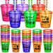 Hicarer 12 Pcs Shot Glass on Beaded Necklace Pack Plastic Shot Necklace Cups Naughty Shot Glass Favors for Adults and Teens Bachelorette Birthday Gifts Wedding Party Supplies 6 Styles