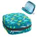 Dinosaur Print Pattern Sanitary Napkin Storage Bag Menstrual Pad Bag Portable Menstrual Period Sanitary Pouch Zipper Tampons Collect Bags for Teen Girls Women Ladies Color 3