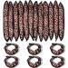 48 Pcs Soft Sleep Hair Rollers Foam Pillow Stain Heatless Curlers DIY Sponge Hair Rollers Flexible Hair Styling Tools for Long Hair Women Girls Hair Curling (Leopard,Cloth Cover)