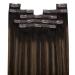 Youngsee Clip-In Ombre Real Hair Extensions - Dark Brown to Middle Brown 35cm 120g (7PCs) - Thick Remy Hair for Women - Buy Online on GoSupps.com