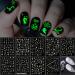 TailaiMei 9 Sheets Halloween Nail Stickers Glow in The Dark Fluorescent Design Nail Decals Self-Adhesive DIY Nail Art Tips for Women Manicure Halloween 9 Sheets Fluorescent