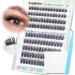 calphdiar Self Adhesive Eyelashes Natural Look Press on Lashes No Glue Needed Reusable Lashes Self Adhesive Lash Clusters 10-16mm Pre Glued Eyelash Clusters with Self Adhesive Cluster Lashes Strips A-Wispy-10-16mm