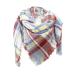 Ladies Scarves Warmer Personality Soft Wrap Triangle Scarf Triangle Shawl Scarf Cape Women Autumn Winter Triangle Scarf A Sky Blue