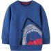 Boys Dinosaur Sweatshirt | Toddler Girls Cotton Jumper | Kids' Long Sleeve Pullover | Baby Clothes 1-8 Years | 1-2 Years Shark Design - Buy Online on GoSupps.com