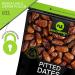 Organic Sun Dried Deglet Noor Dates - Pitted, No Sugar Added (16oz) | Freshly Packed in Resealable Bag | Sweet Dehydrated Fruit Snack - Vegan, Kosher Certified - Buy Online on GoSupps.com