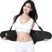 Women's XL Black Lumbar Support Belt with Suspenders - Ultimate Comfort & Pain Relief for All-Day Wear - Buy Online on GoSupps.com