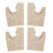 Ankroyu 2 pairs of toe spreader toe bale toe elastic corrector hallux valgus bunion correction sleeve overlapping toe corrector for foot care (L)
