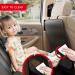 Surdoca Premium Waterproof Car Seat Kick Mats - Stain Resistant PU Leather Back Seat Protector for Kids - Adjustable Strap - Universal Fit - Black (2pc) - Buy Online on GoSupps.com
