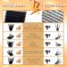 Fluffy 200D Lash Clusters - 224 Pcs 10-20mm D Curl Volume Eyelash Extensions | DIY Natural False Eyelashes at Home by Anforlin - Buy Online on GoSupps.com