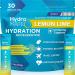 HydroMATE Electrolytes Powder Drink Mix Hydration Accelerator Low Sugar Hangover Party Recovery Vitamin C Lemon Lime 30 Sticks 30 Count (Pack of 1)