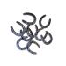 Carver's Olde Iron Mini Zinc Horseshoes 25 pc Set 2" x 1 3/4" for Decoration and Crafts w/Token
