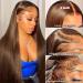 Luxurious 30 #4 Chocolate Brown Human Hair Lace Front Wig for Black Women - Buy Online on GoSupps.com