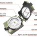Lensatic Military Compass for Hiking - Tritium Compass Military Grade Style Camping Backpacking | Tactical Army Compass Survival Navigation | TurnOnSport Waterproof Sighting Compass with Pouch Green - Buy Online on GoSupps.com