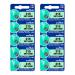 Murata 315 Battery SR716SW 1.55V Silver Oxide Watch Button Cell (10 Batteries)