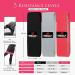 Kanzy Fabric Resistance Bands Set of 3 Exercise Bands for Working Out Non-Slip Booty Bands for Women Workout Bands with Carrying Mesh Bag for Training Squats Legs Butt Thighs and HIPS Glute Bands 15" Red Grey Black - Buy Online on GoSupps.com