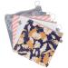 Menstrual Pad Bag 4 Pcs Napkin Bag with Zipper Portable Pouch Tampons Storage Bags Coin Purse Wallet for Women Girls (Cactus Flamingo Flower Stripe) Menstrual Pad for Women