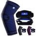 ABYON Elbow Support for Men and Women Elbow Compression Sleeve (1 Piece) + Tennis Elbow Support Straps (2 Pieces) for Tennis Elbow Golfers Elbow Tendonitis Sports Gym (Blue M) M Blue