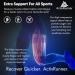 Thigh Compression Support Sleeve - Adjustable Non-Slip Strap for Hamstring & Quadricep Recovery - Breathable - 2 Pack - Men & Women - International Shipping - Buy Online on GoSupps.com