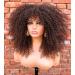 CURLCRAZY 16 Curly Wig with Bangs for Black Women - Kinky Afro Short Wig (Brown) - Buy Online on GoSupps.com