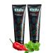 Chilly Toothpaste Spicy Whitening Toothpaste Intense Natural Spearmint Flavor + Ghost Pepper Flakes SLS Free (Pack of 2) 3.4 Ounce (Pack of 2)
