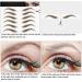 18 Sheets 180 Pairs 4D Hair-Like Eyebrow Tattoo Stickers - Waterproof Peel-Off Brow Transfers for Women - Brown - Buy Online on GoSupps.com