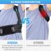 AVIDDA Posture Corrector for Men Women - Adjustable Back Brace for Pain Relief - Breathable Support Plate - Size S Black - Buy Online on GoSupps.com