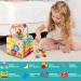 Hellowood 8-in-1 Motor Toy | Wooden Stacking & Sorting Board | Montessori Educational Toy for Toddlers (18+ months) | Blue Packaging - Buy Online on GoSupps.com