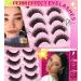 HeyAlice 5D Human Hair Look Cat Eyelashes - 100% Mink Lashes Natural Look False Eyelashes Fluffy 15mm Wispy Eye Lashes Pack - Buy Online on GoSupps.com