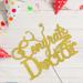 Tenhaisi Gold Glitter Congrats Doctor Cake Topper Medical School Doctor Graduation Party Decoration Supplies for Boy Girl College Graduation Cake Decor - Buy Online on GoSupps.com
