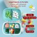 5 Pack Travel Pill Organizer - 8 Compartments Easy Open Lid Portable & Moisture Proof Small Pill Box | Ideal Daily Pill Case (Blue Light Blue Pink Khaki Green - Buy Online on GoSupps.com