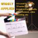 Swpeet 8Pcs 10"x12" Acrylic Film Movie Directors Clapboard Kit  Magnetic Blackboard Eraser  M3 Hex Wrench and 5Pcs Custom Pens Dry Erase Director Clapper Coating Board Slate for Director or Film Fans - Buy Online on GoSupps.com