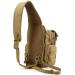 G4Free Tactical Breast Pocket Military Shoulder Bag | Molle Army Crossbody Sling Pack for Travel Hiking & Camping - Tan - Buy Online on GoSupps.com