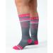 Graduated Copper Compression Socks 15-20 mmHg for Women & Men - All Day Wear Perfect for Running & Nursing - Large-X-Large Pink Survivor - Buy Online on GoSupps.com