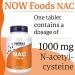 Now Foods NAC 1000mg 5-Day-Depot 120 Vegan Tablets - Lab-Tested, Soy Free, Gluten Free - Buy Online on GoSupps.com