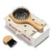 Bestool Small Travel Hair Brush for Women, Men, and Kids - Wooden Boar Bristle Brush for Detangling, Defrizzing, and Oil Distribution - Buy Online on GoSupps.com