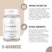 D-Mannose Tablets 1000mg - 180 Vegan Tablets (6 Month Supply) - High Strength D-mannose Supplement - UK Made - Buy Online on GoSupps.com