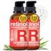 Double Size (2OZ) Retinol Serum for Face 1% Retinol Serum For Face Anti Aging Gentle Retinol Face Serum w/Hydrating Aloe Vera Rosemary Candelula to improve Fine Lines Wrinkles Skin Tone (2pk)