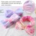 spa headband three-piece headband for washing face face wash headband makeup headband skincare headband face wash bow headband (Gradient Purple Pink and White) - Buy Online on GoSupps.com