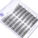 LZM Lashes Natural C Curl Individual Lashes 8-14mm Diy at Home False Eyelashes Thin Band Wispy Cluster Lashes Reusable Soft False Lashes - Buy Online on GoSupps.com